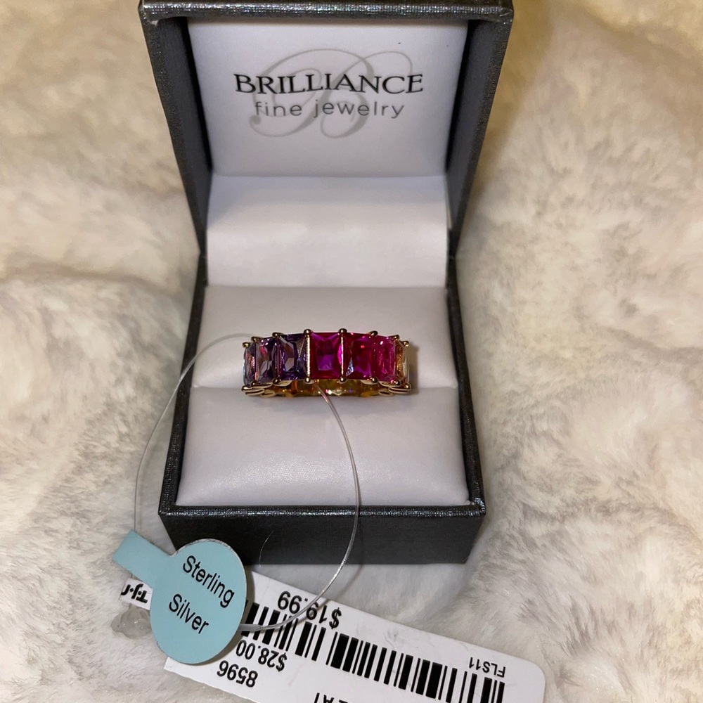 T.J.Maxx Rainbow Ring NWT Size 7